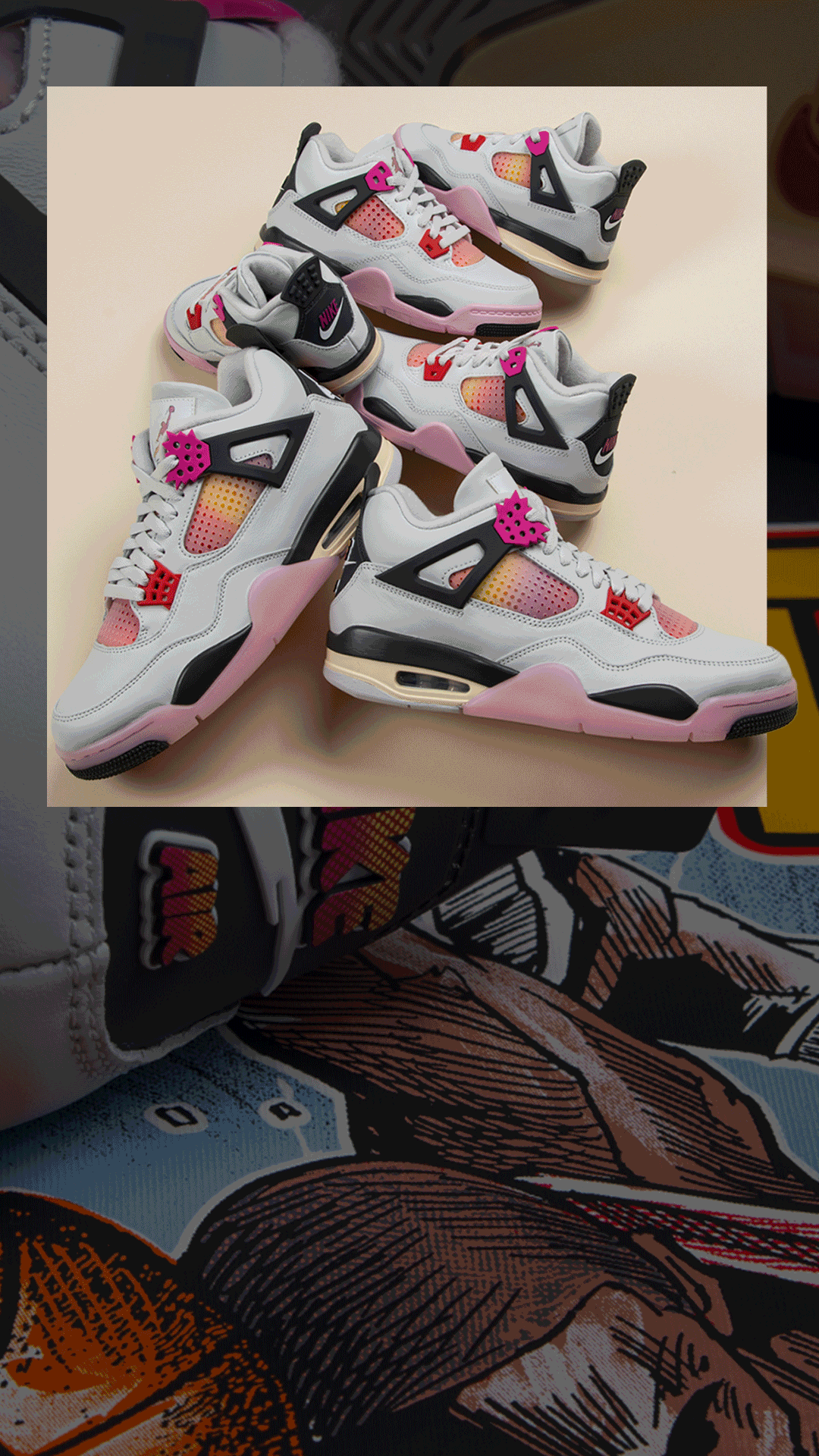 Jordan Retro 4 'Comic' Launch