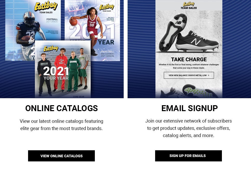 Catalog and Email Sign Up