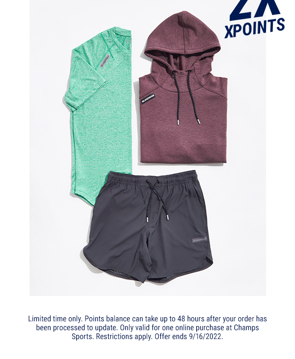 TWICE the XPoints on Legends apparel at Foot Locker