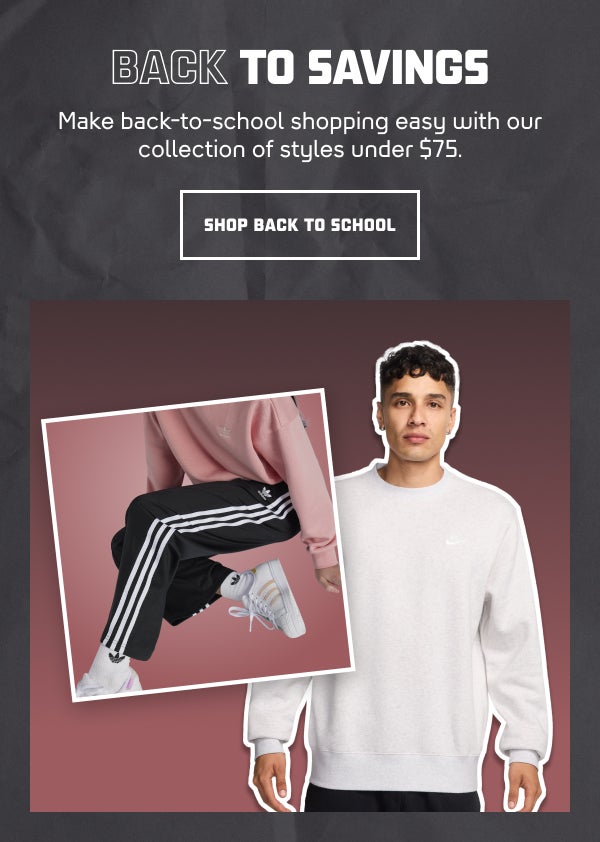 SHOP BACK TO SCHOOL
