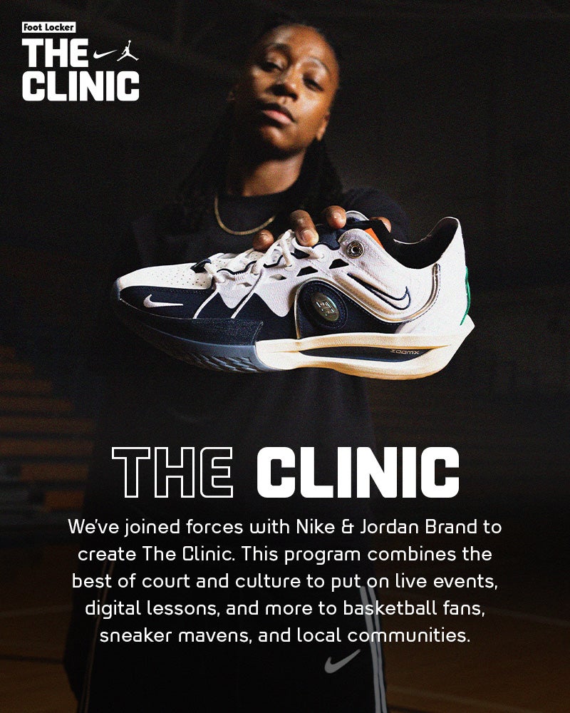 With an emphasis on bringing the best of court and culture, we've joined forces with Nike to create The Clinic. This program brings live events, digital lessons and more to basketball fans, sneaker mavens, and local communities.