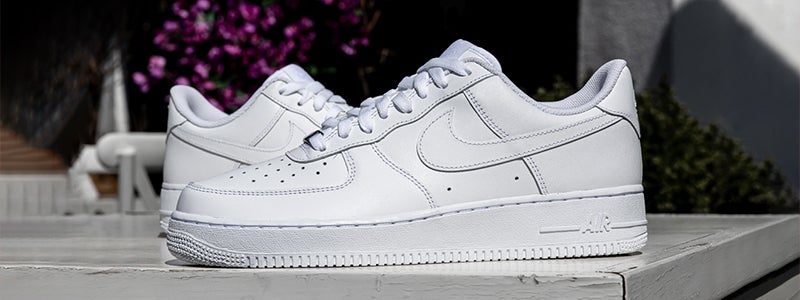 Look fresh all summer in a pair of all-white AF1s.