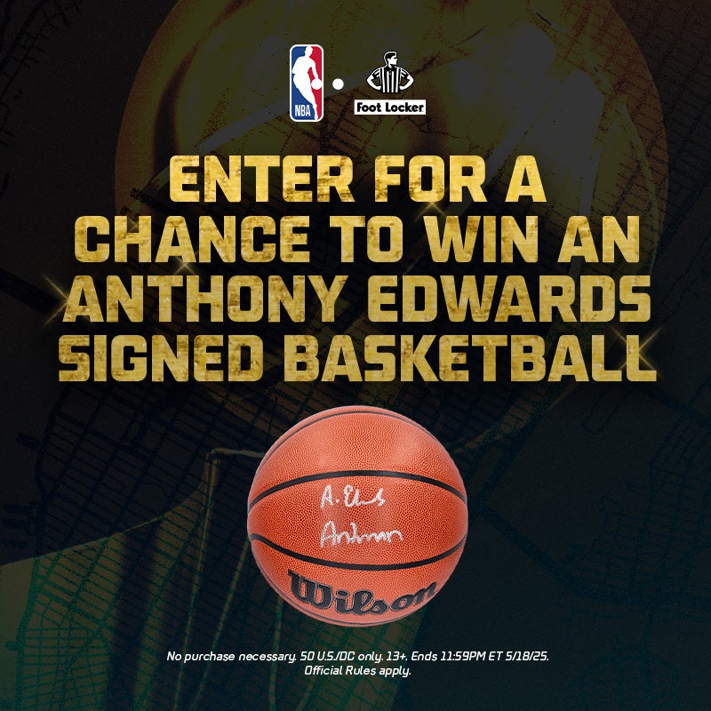ENTER FOR A CHANCE TO WIN AN ANTHONY EDWARDS SIGNED BASKETBAL