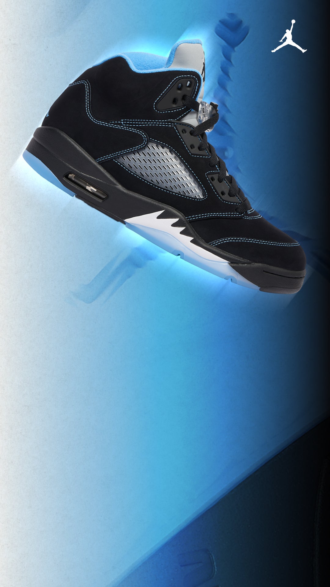 Jordan Retro 5 'Black University Blue'