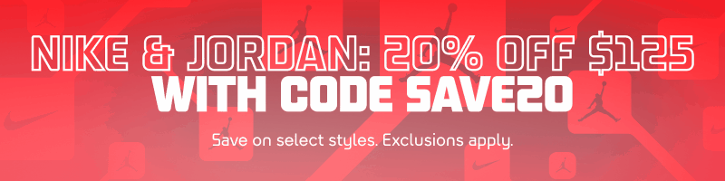 20% off Nike & Jordan $125
