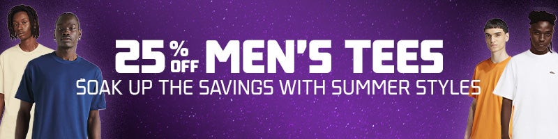 25% off mens tees