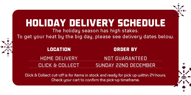 Holiday Delivery Schedule