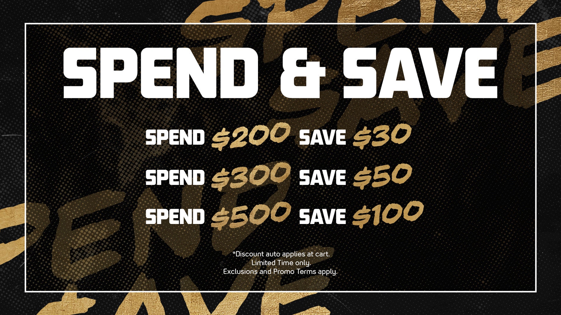 Spend & Save. Shop now.