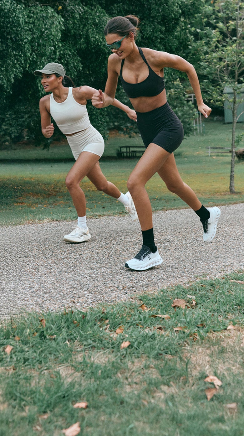 Run into Christmas. Lace up and stride with style and spirit.