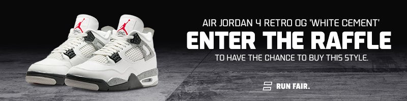 Air Jordan 4 Retro OG 'White Cement'. Enter the raffle.