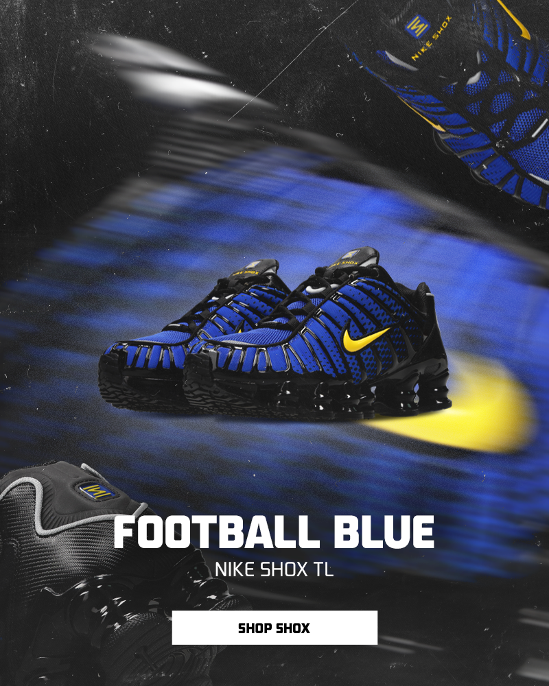 Football Blue. Nike Shox TL. Shop Now