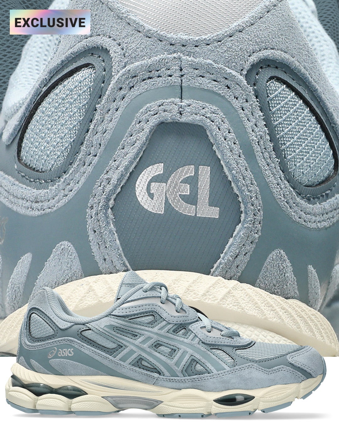 A hybrid of retro and modern, the ASICS GEL-NYC is a must-have addition to your collection.