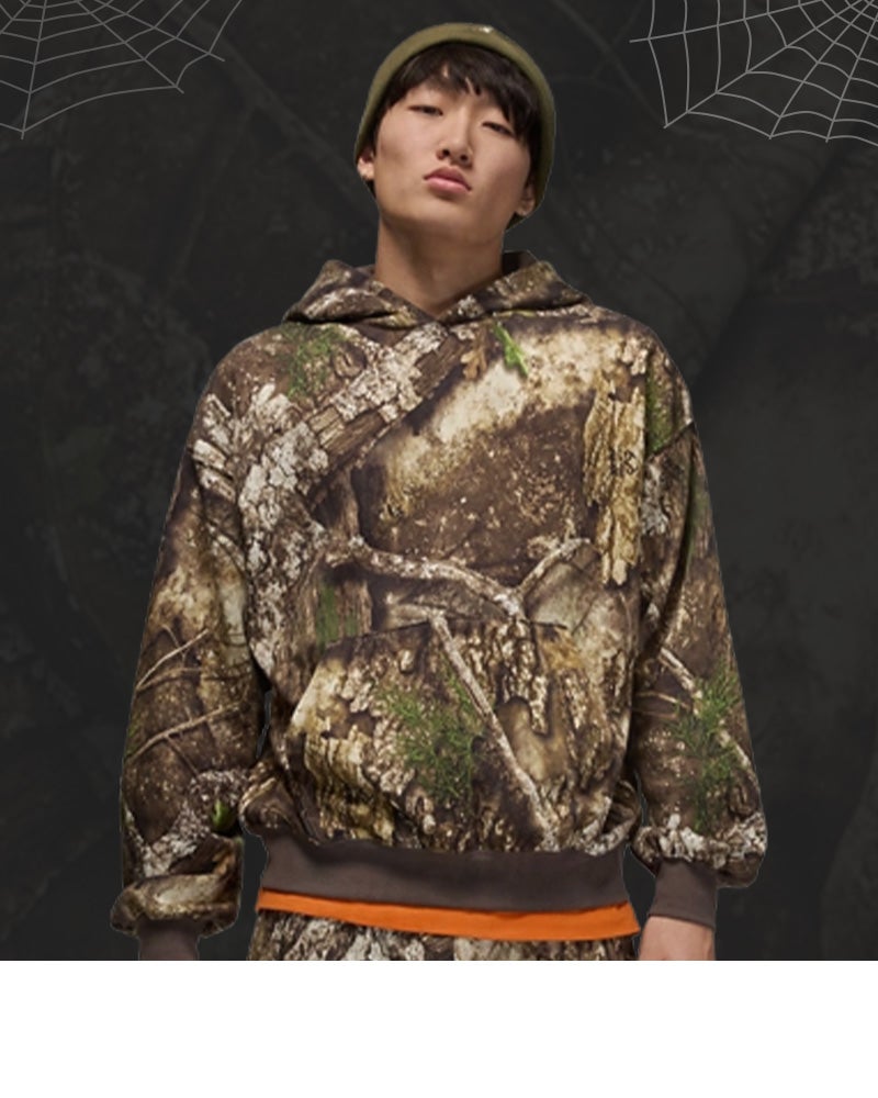 JORDAN REALTREE. Jordan’s Realtree line blends tactical textures with street-ready silhouettes.