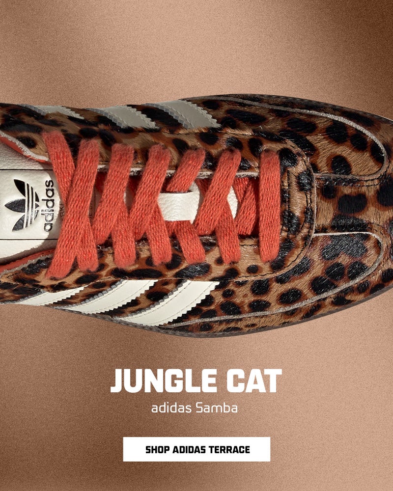 Jungle Cat. adidas samba OG. Shop Terrace.