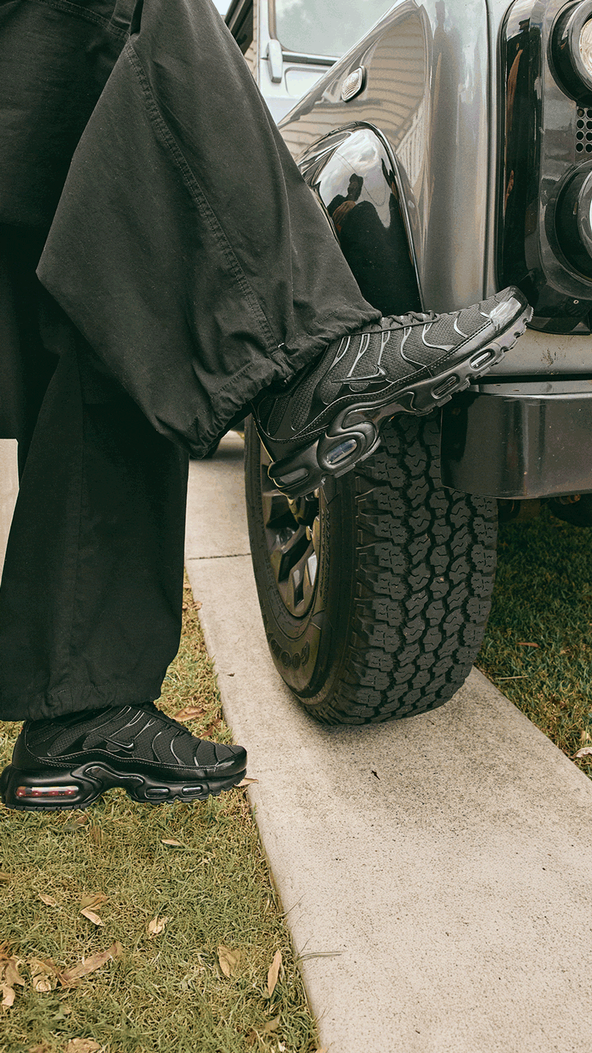 Classic. Crisp. Unstoppable. The Nike Tuned in black and white is back. Shop Now