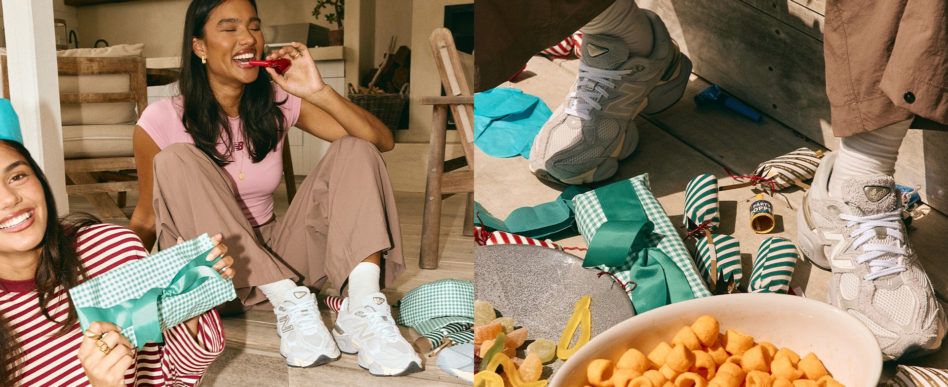 Retro-inspired, future-ready - the New Balance 9060 in Turtledove and Slate Grey is the statement sneaker they’ll love unwrapping.