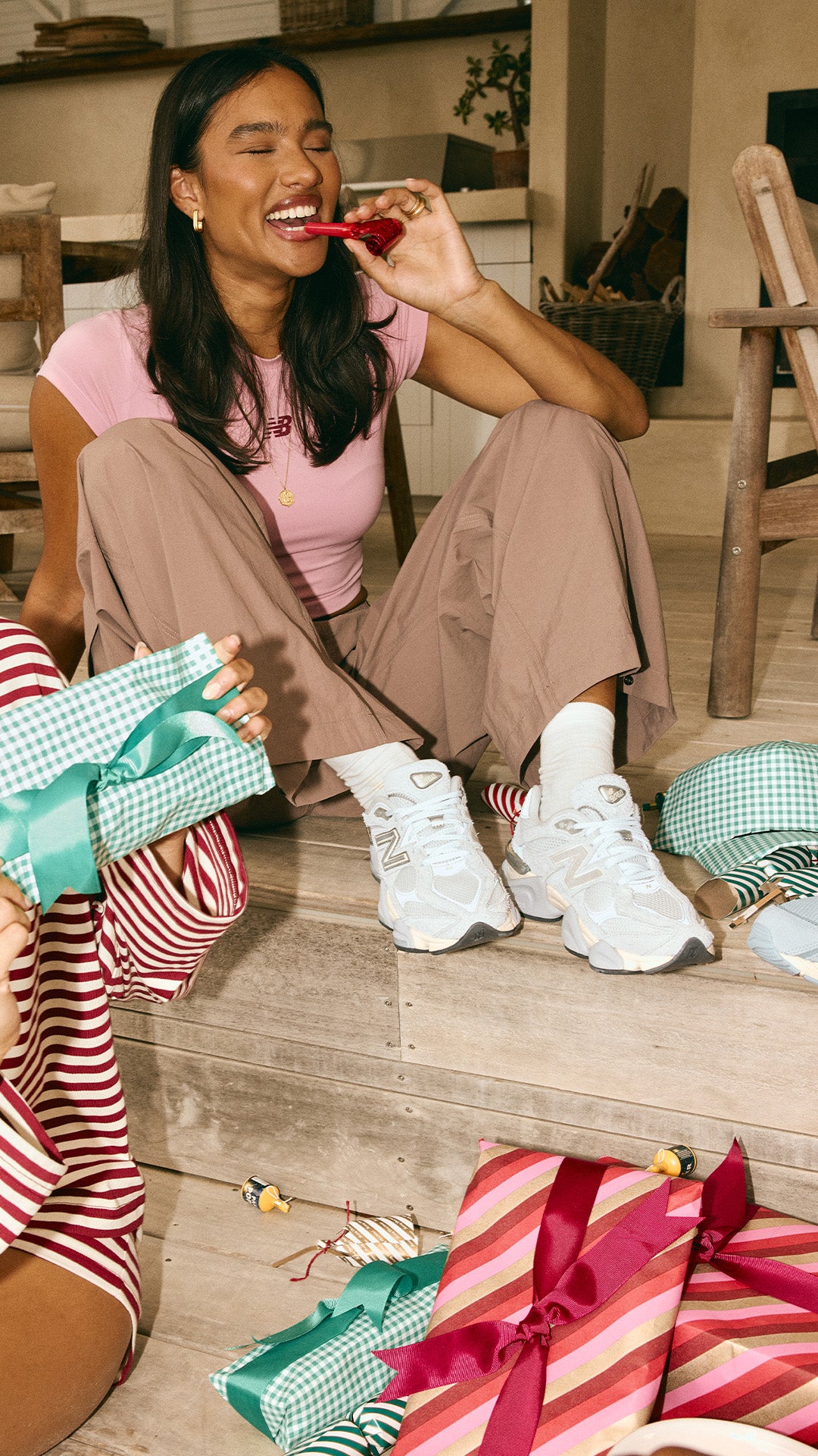 Retro-inspired, future-ready - the New Balance 9060 in Turtledove and Slate Grey is the statement sneaker they’ll love unwrapping.