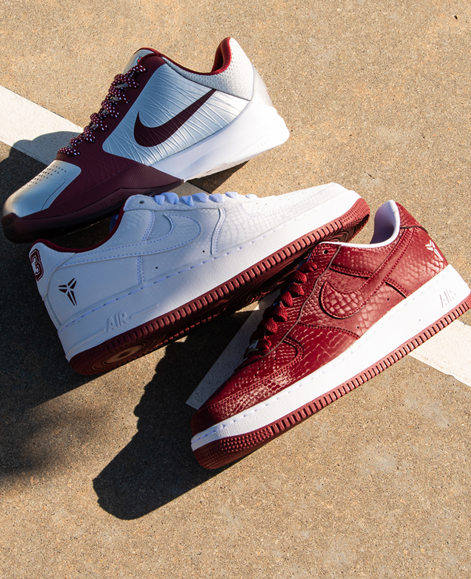 RED. WHITE. ICON. Kobe inspired swagger on a street-proof AF1. SHOP NIKE