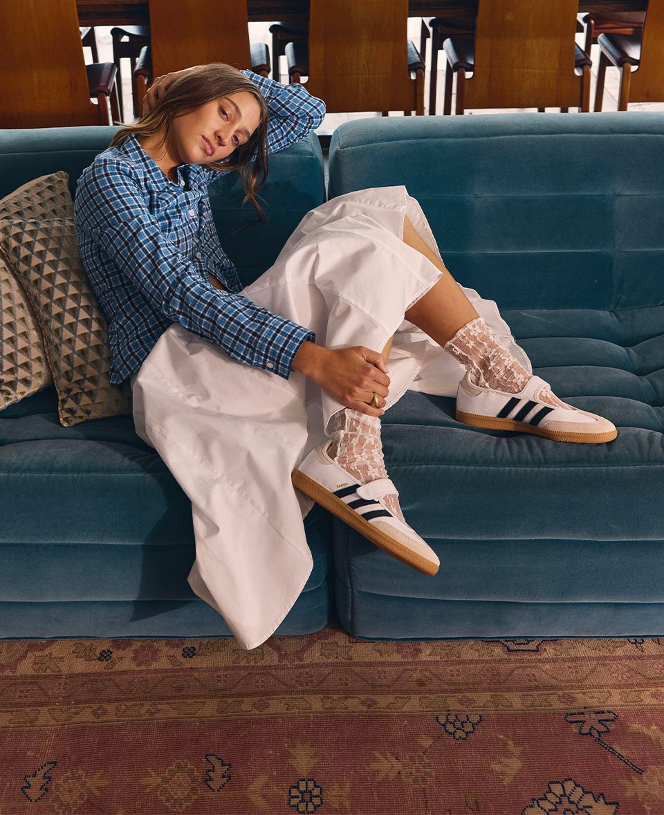 SAMBA, REMIXED Classic Samba, now with a sweet Mary Jane twist. SHOP THE STYLE