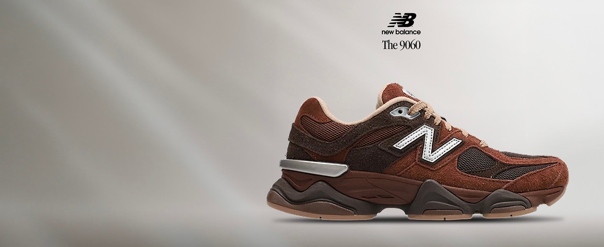 NB IN NEUTRALS Exclusive brown tones bring an understated finish to the 9060 SHOP THE STYLE
