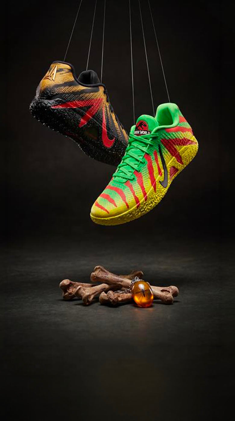 JA-RASSIC HEAT. Loud look, locked-in grip. Made to hunt highlights on court.SHOP NIKE JA