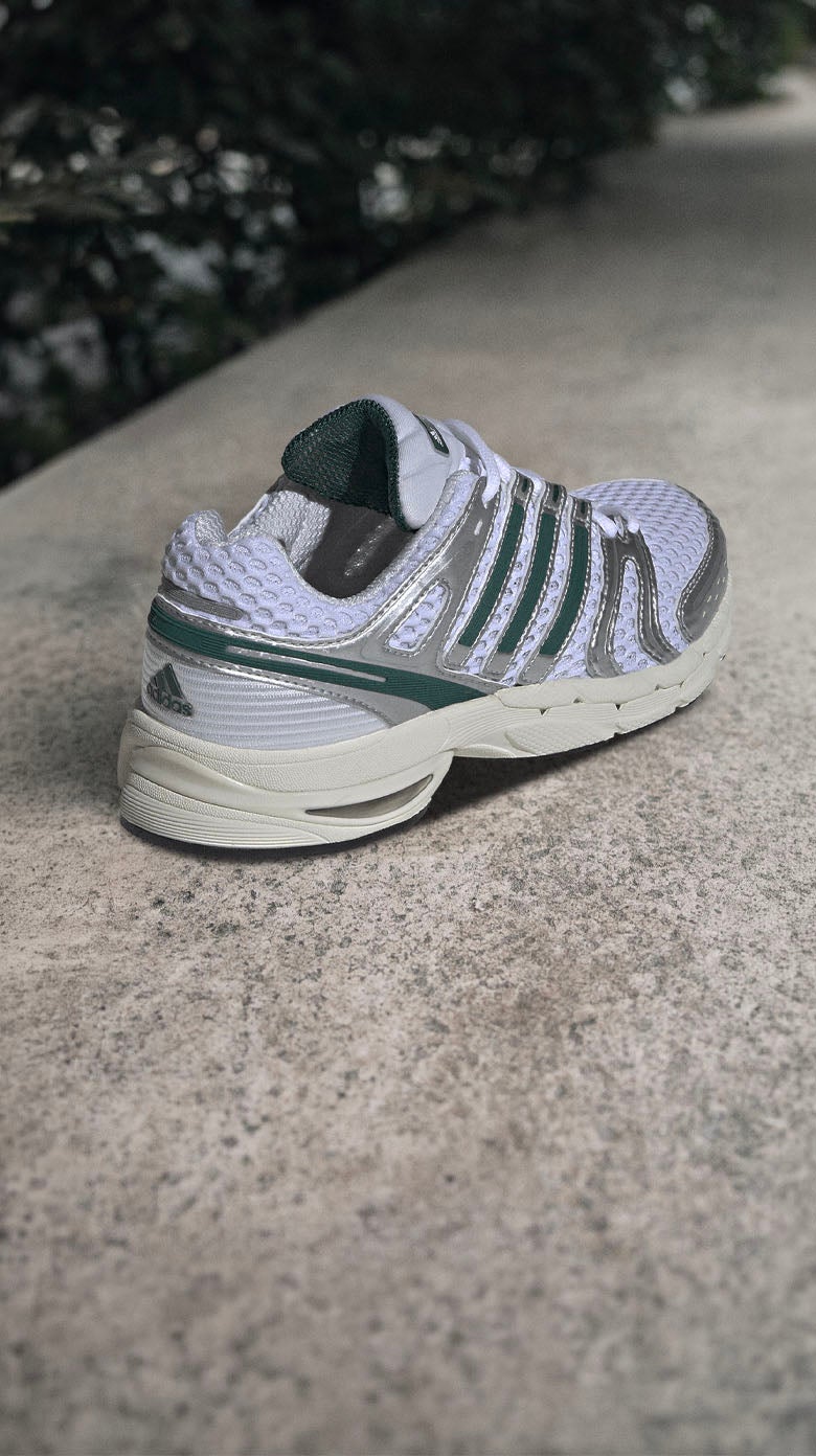 TRACK TO STREET The adidas Adistar Control 5 blends retro running heritage with modern, everyday style. SHOP THE STYLE