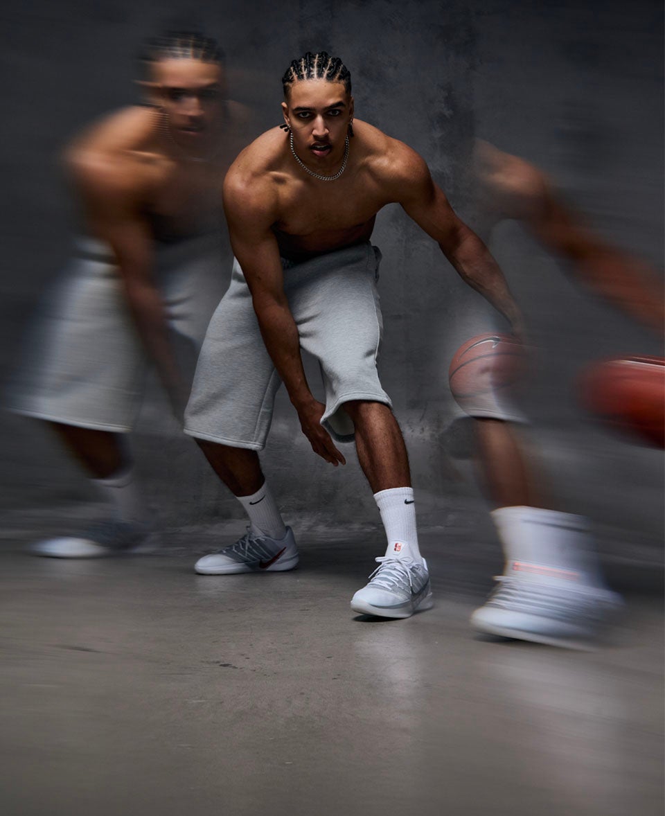 BUILT TO HOOP Clean White and Wolf Grey Sabrina 3 built low to the court for control and speed. SHOP THE STYLE