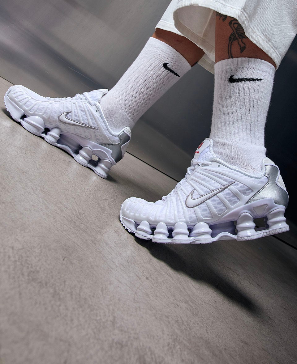 BUILT TO BOUNCE Nike Shox TL returns with full-length tech and undeniable attitude. SHOP THE STYLE
