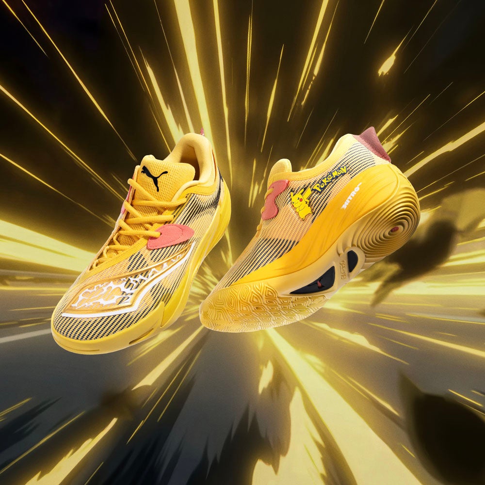 POWER UP YOUR FIT PUMA x POKÉMON brings electric energy to every step.SHOP THE STYLE