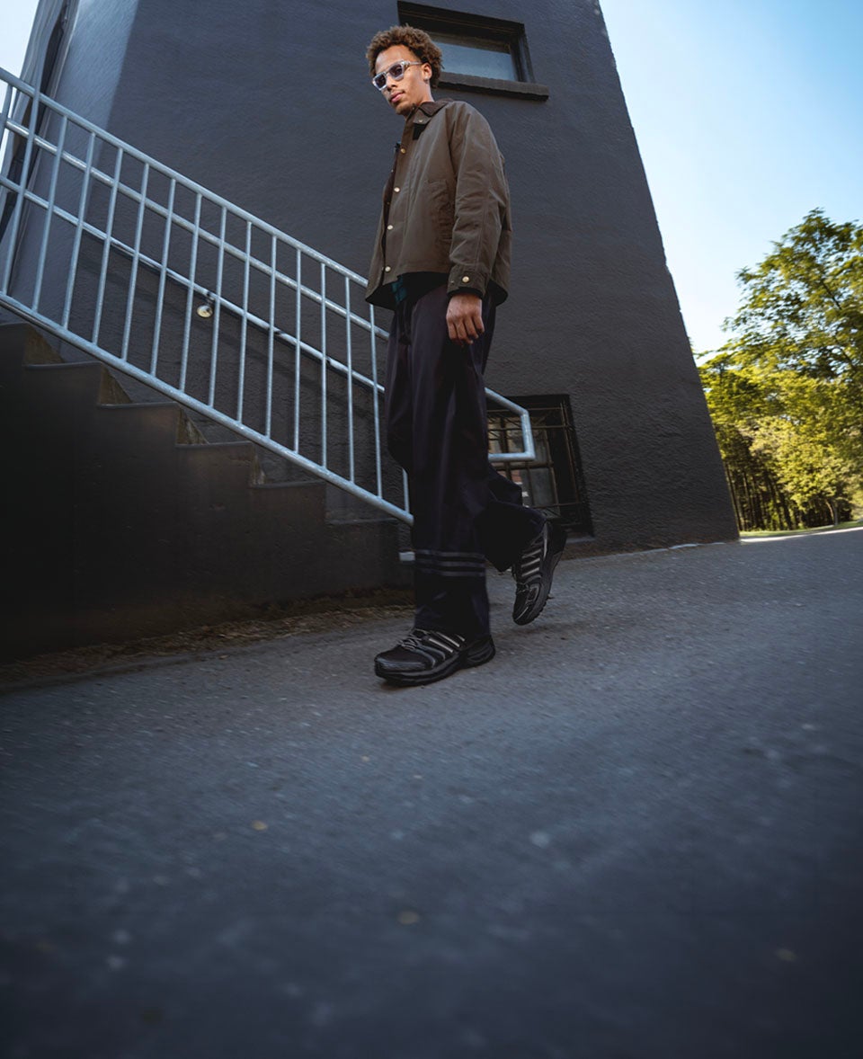 ALL DAY ADIDAS. Adistar 5 comfort and support in Core Black or everyday wear. SHOP NOW