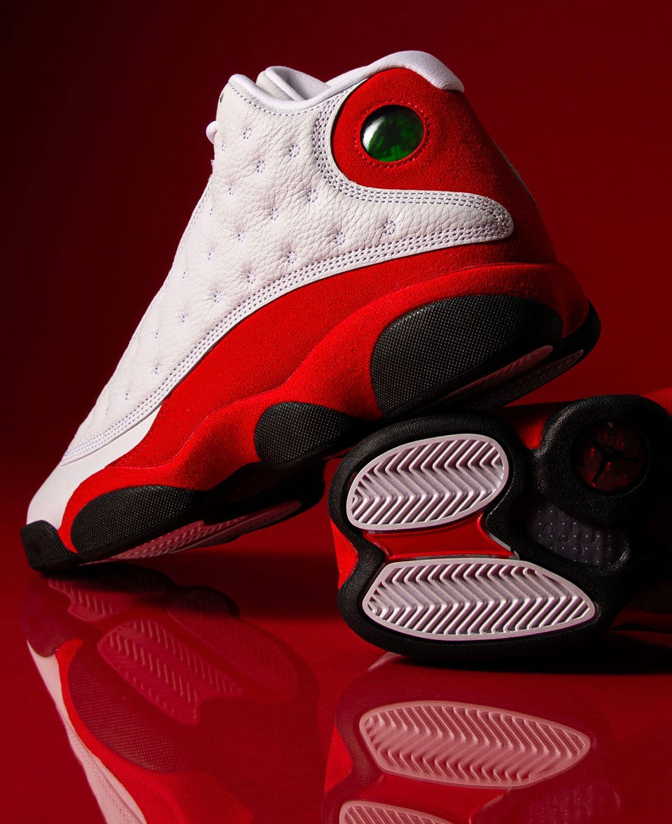 RETRO ROYALTY The Jordan Retro 13 ’Cherry’ delivers bold colour and iconic court heritage. SHOP NOW