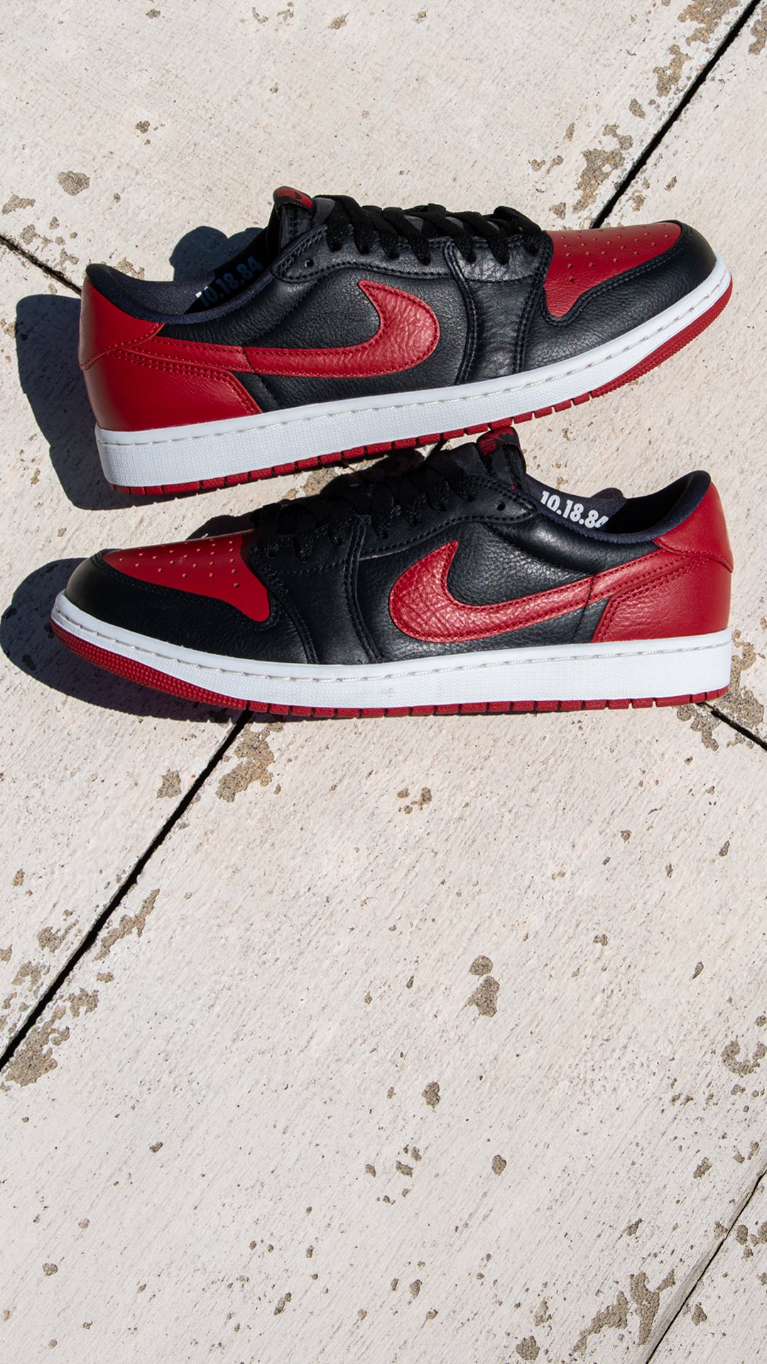BANNED LEGACY Inspired by playoff greatness, the Jordan Retro 1 Low OG ‘Banned Bred’ brings iconic hoops heritage to the court. SHOP THE STYLE