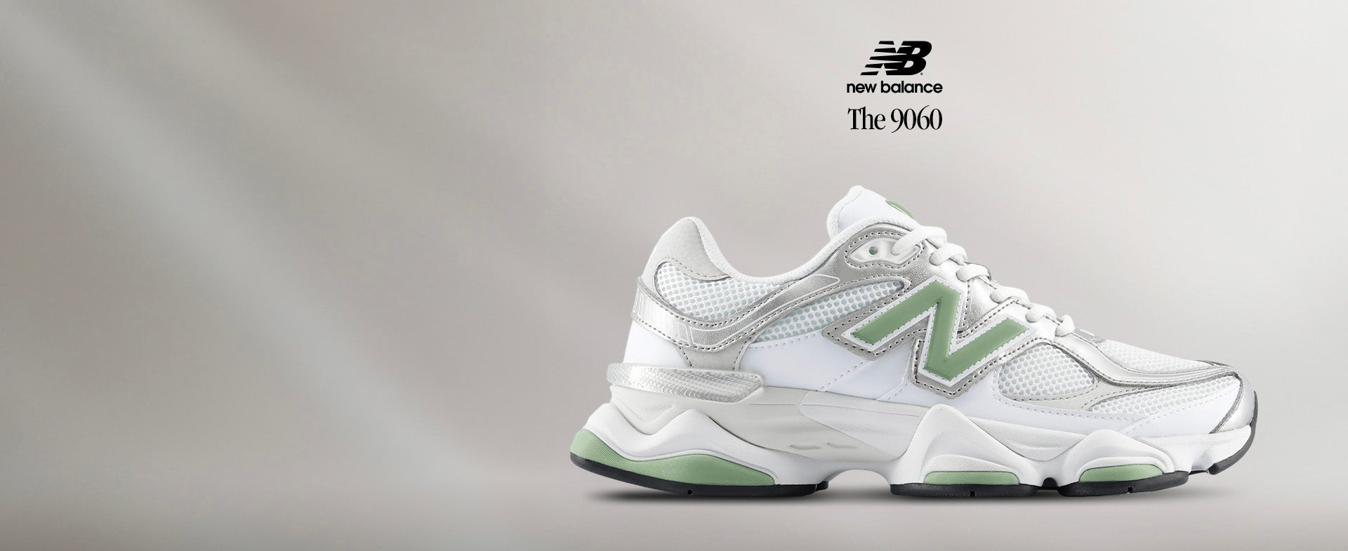 THE 9060 EDIT. Statement cushioning in soft green and organic tones made to elevate everyday fits. SHOP THE STYLE