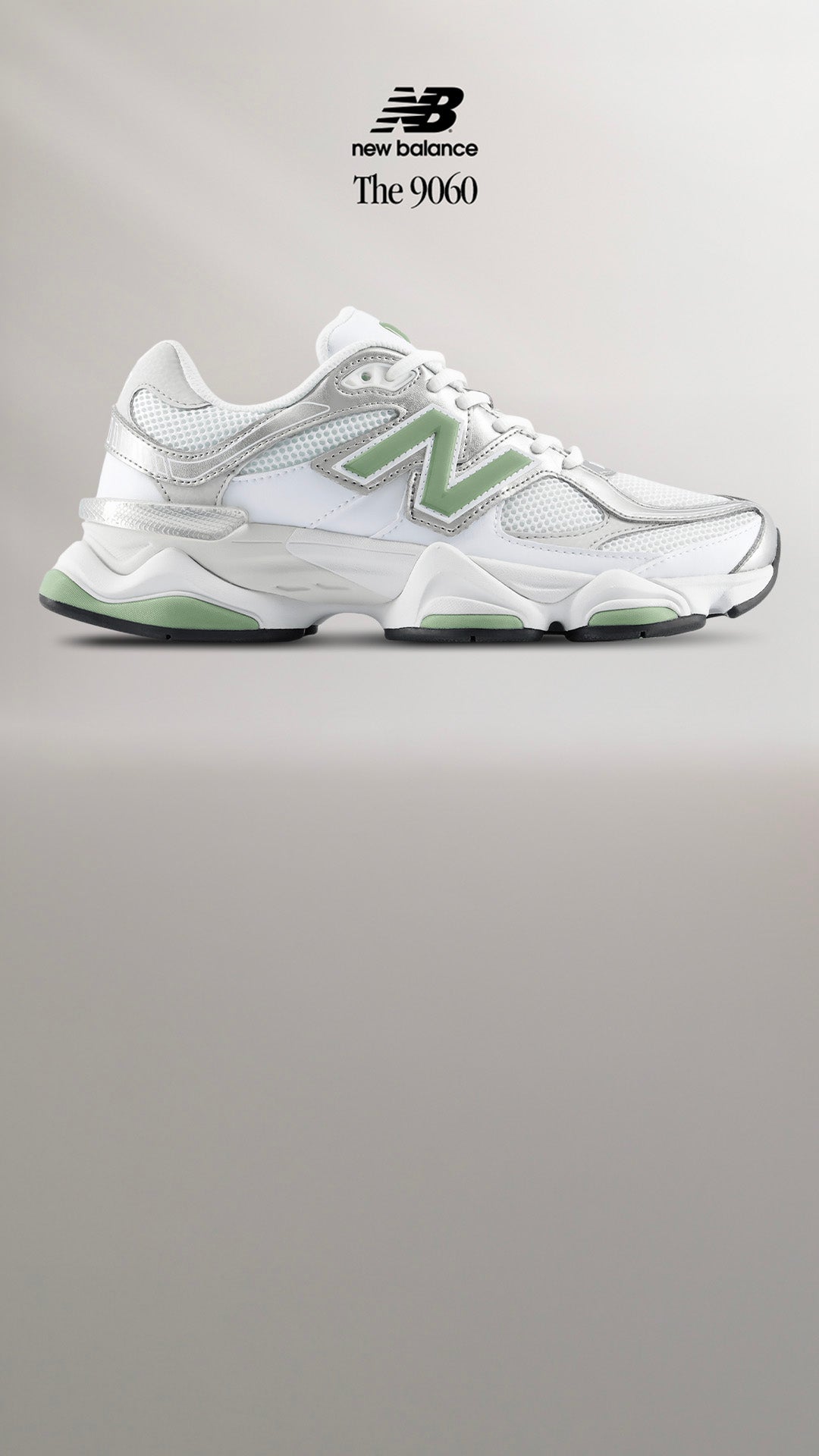 THE 9060 EDIT. Statement cushioning in soft green and organic tones made to elevate everyday fits. SHOP THE STYLE