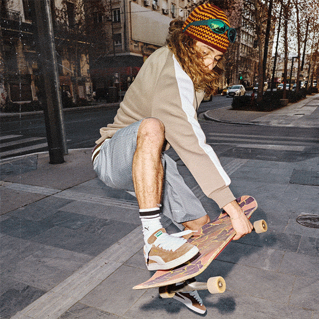 PUMA SUEDE Street staple energy from the jump. SHOP THE STYLE