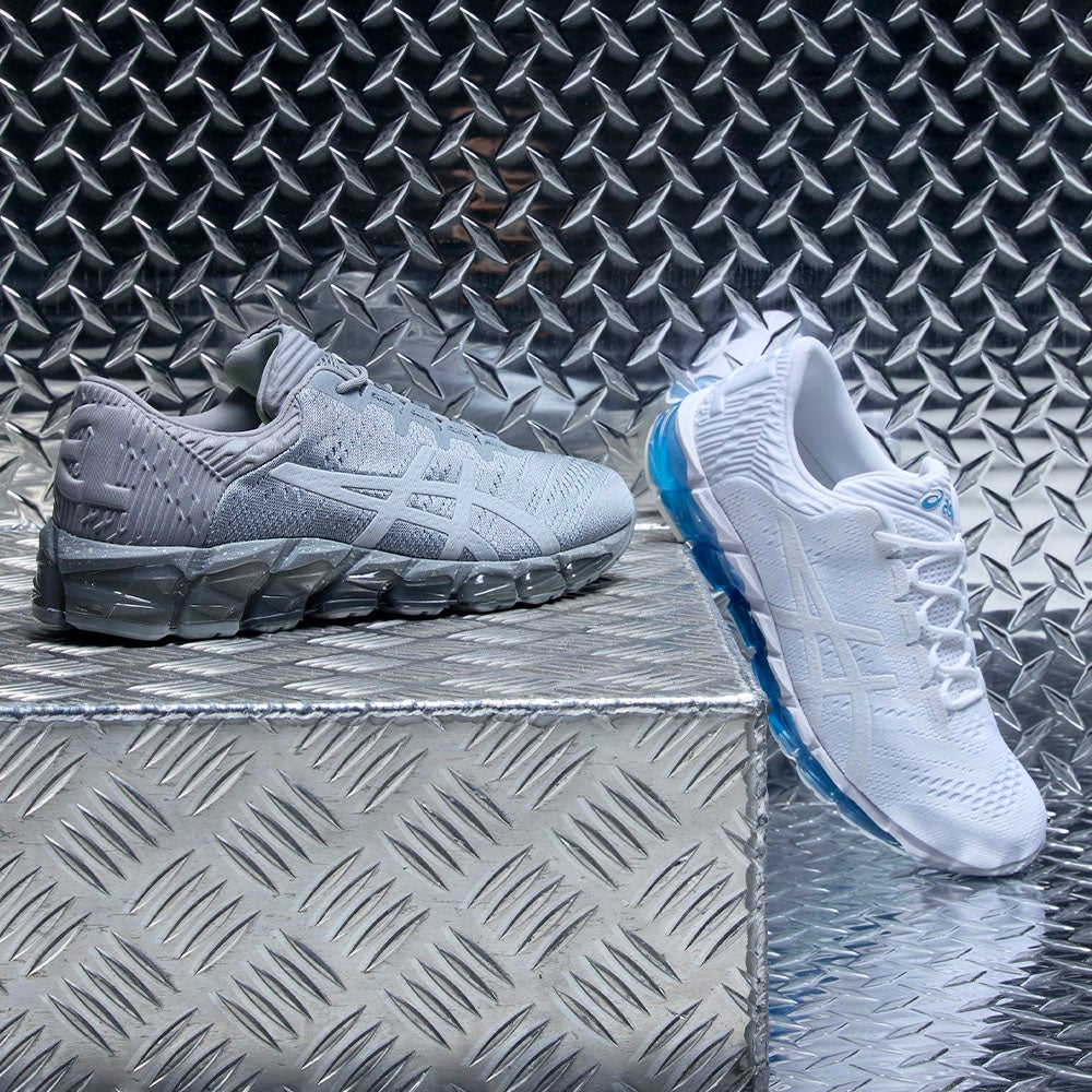 COMFORT IN MOTION. Plush GEL® cushioning and a bold, future-ready design built to keep you moving. SHOP THE STYLES