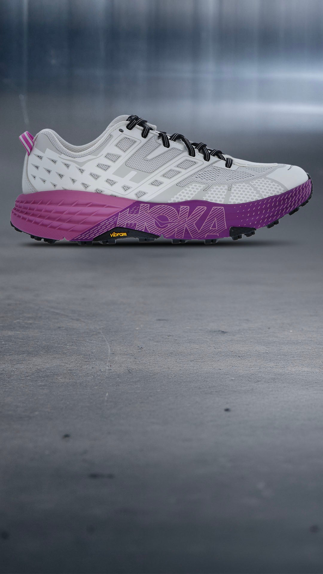HOKA SPEEDGOAT The Speedgoat is made to handle dirt, rocks & everything between. SHOP THE STYLE