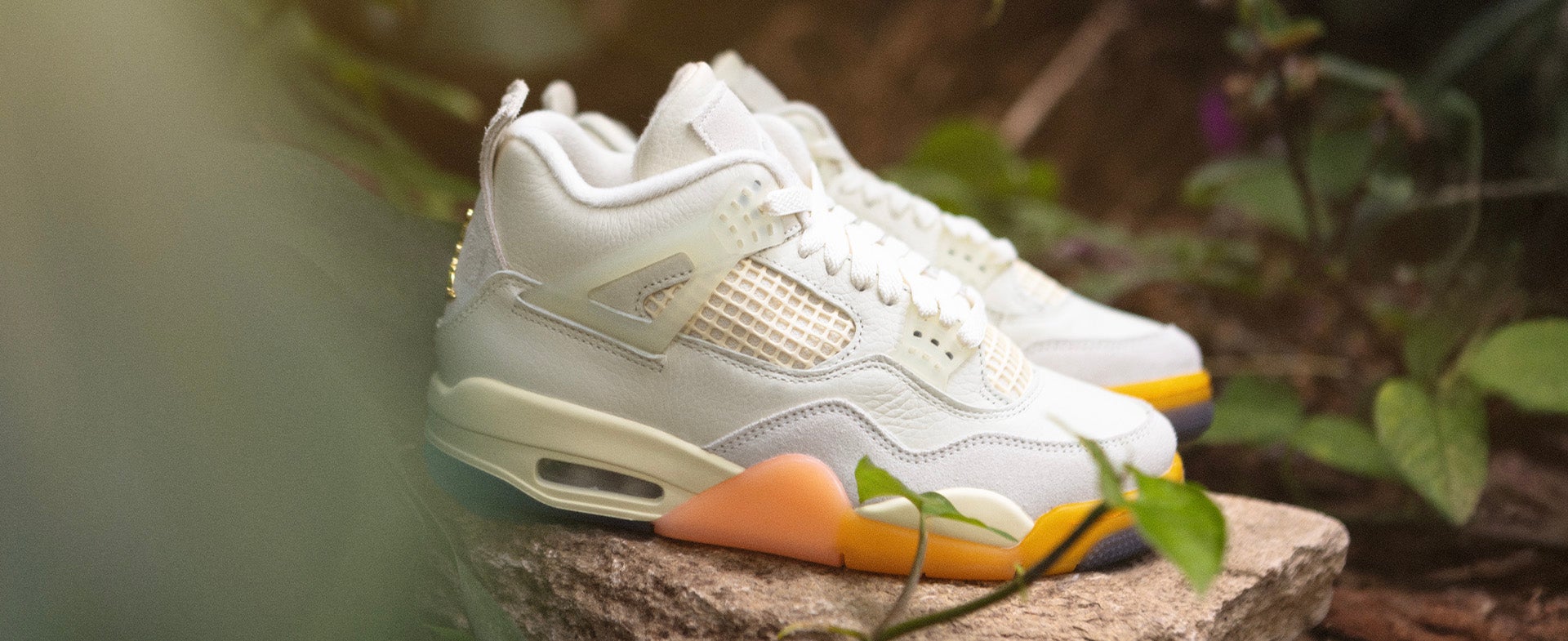 TROPICAL COMFORT.. Classic AJ4 craftsmanship paired with tropical accents and all-day comfort. SHOP NOW