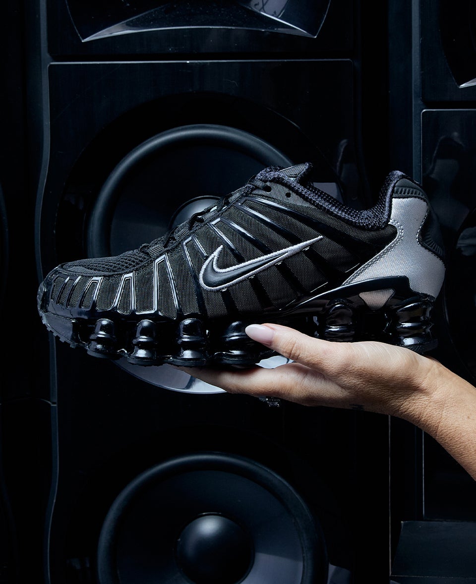 SHOX DARK MODE All-black attitude meets iconic Nike Shox cushioning for all-day comfort. SHOP THE STYLE