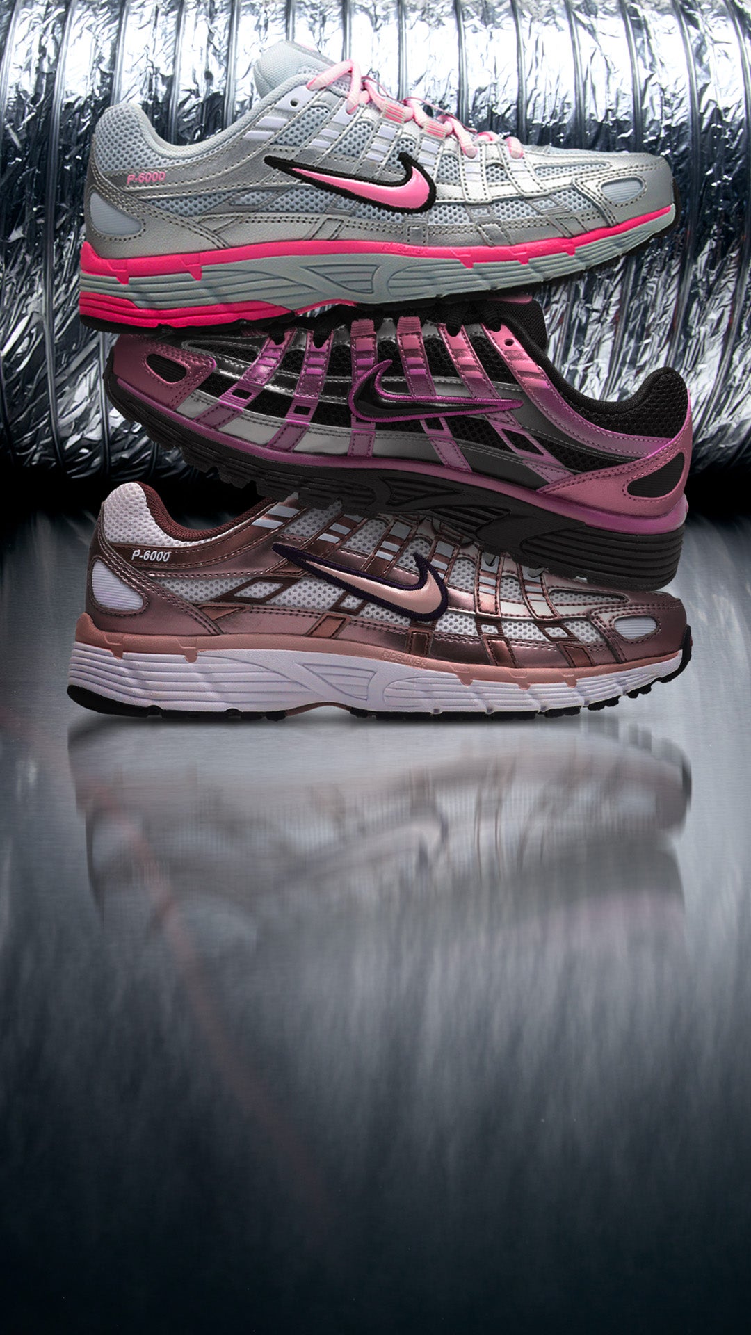 PINK POWER P-6000 The Nike P-6000 brings retro running energy with a fresh pink twist. SHOP THE STYLE