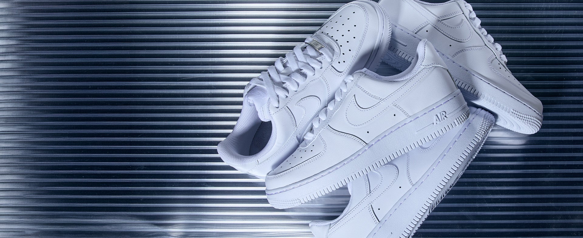NIKE AF1. Crisp, clean and ready for every rotation, from weekdays to weekends. SHOP NOW