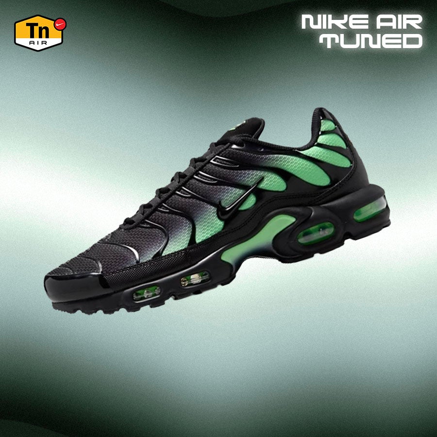 TN 'DAP' Stepping in strong with black, green and unmistakable TN DNA. SHOP THE STYLES
