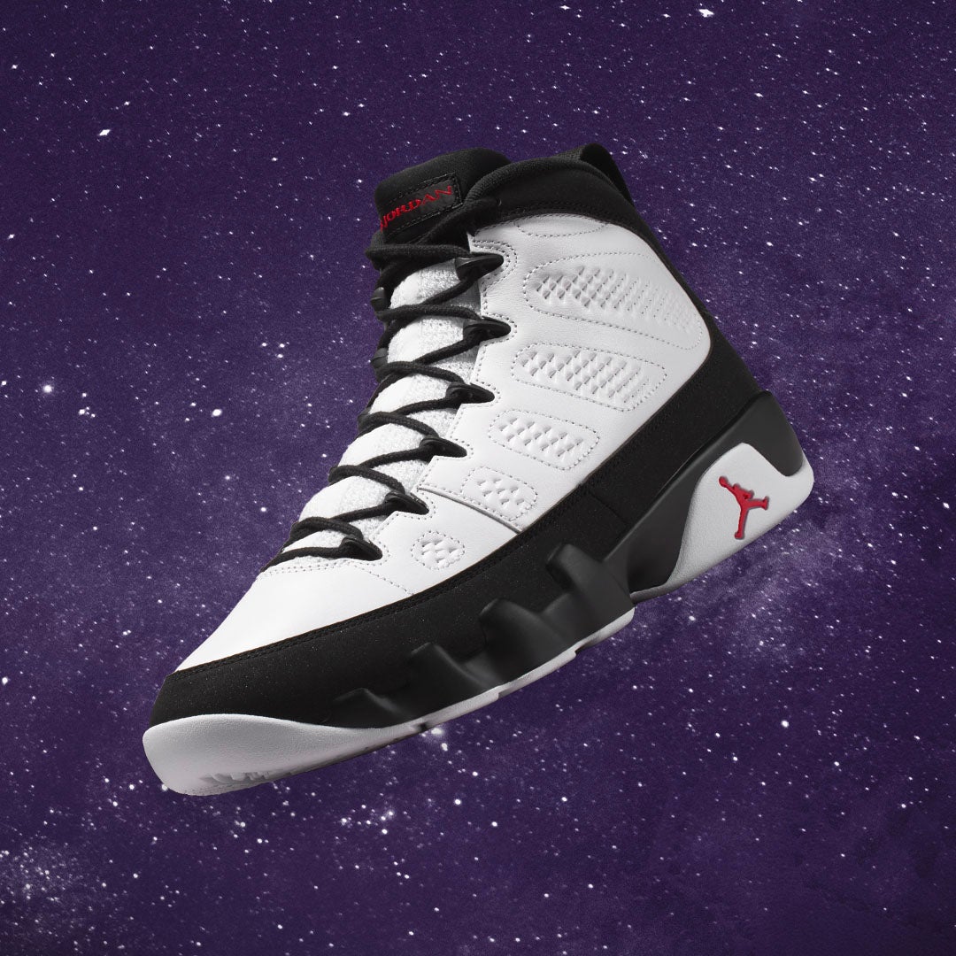 AJ9 'SPACE JAM'. A defining chapter in sneaker culture lives on with the Jordan Retro 9 'Space Jam'. SHOP THE STYLE