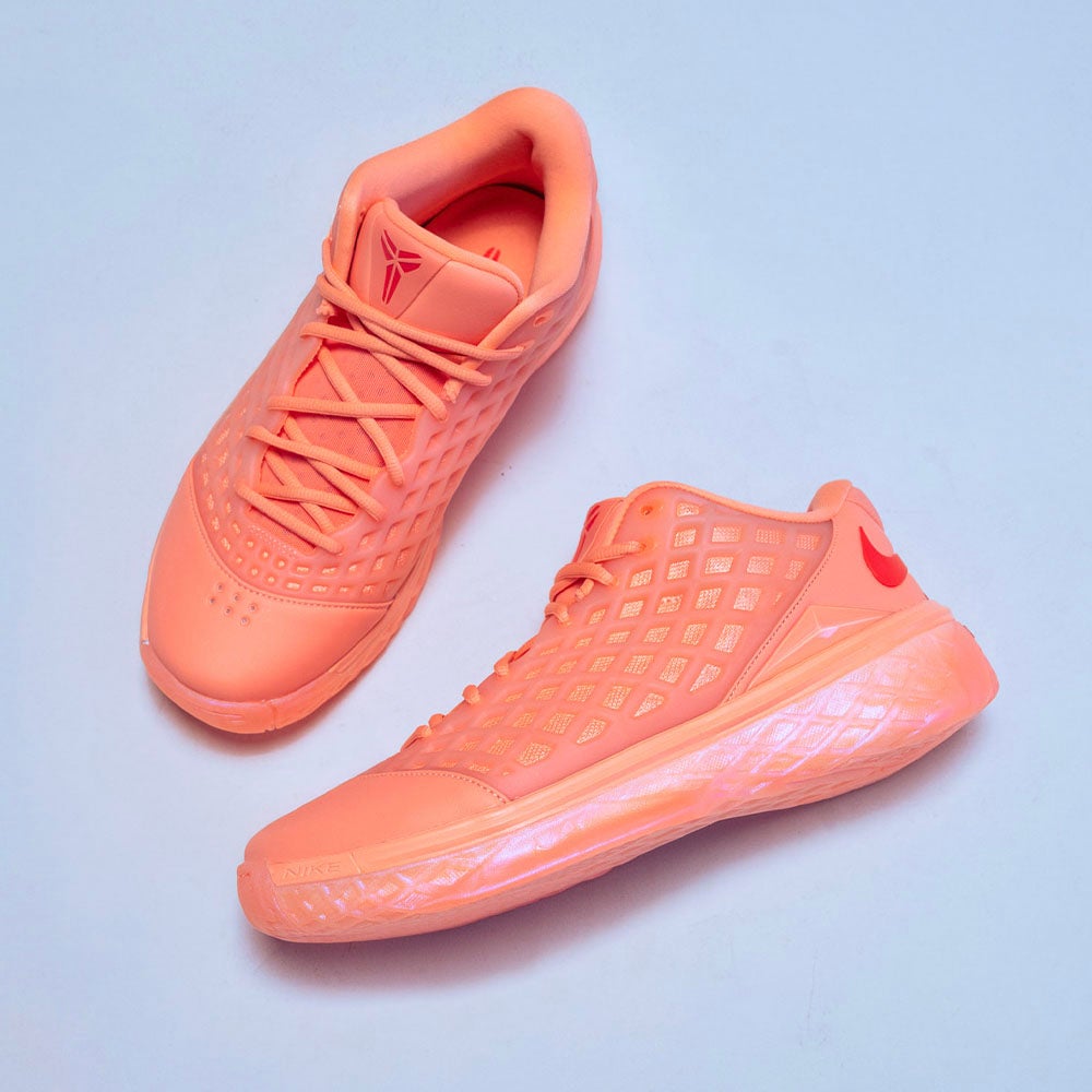 PINK MAMBA ENERGY A fresh pink finish brings a new look to the Kobe 3 Low Protro.  SHOP THE STYLE