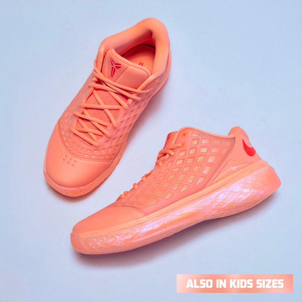 PINK MAMBA ENERGY A fresh pink finish brings a new look to the Kobe 3 Low Protro. SHOP THE STYLE