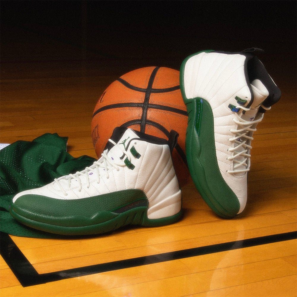 AJ12 RETRO Classic Jordan Retro 12 style gets a fresh hit of green for a bold finish. SHOP THE STYLE