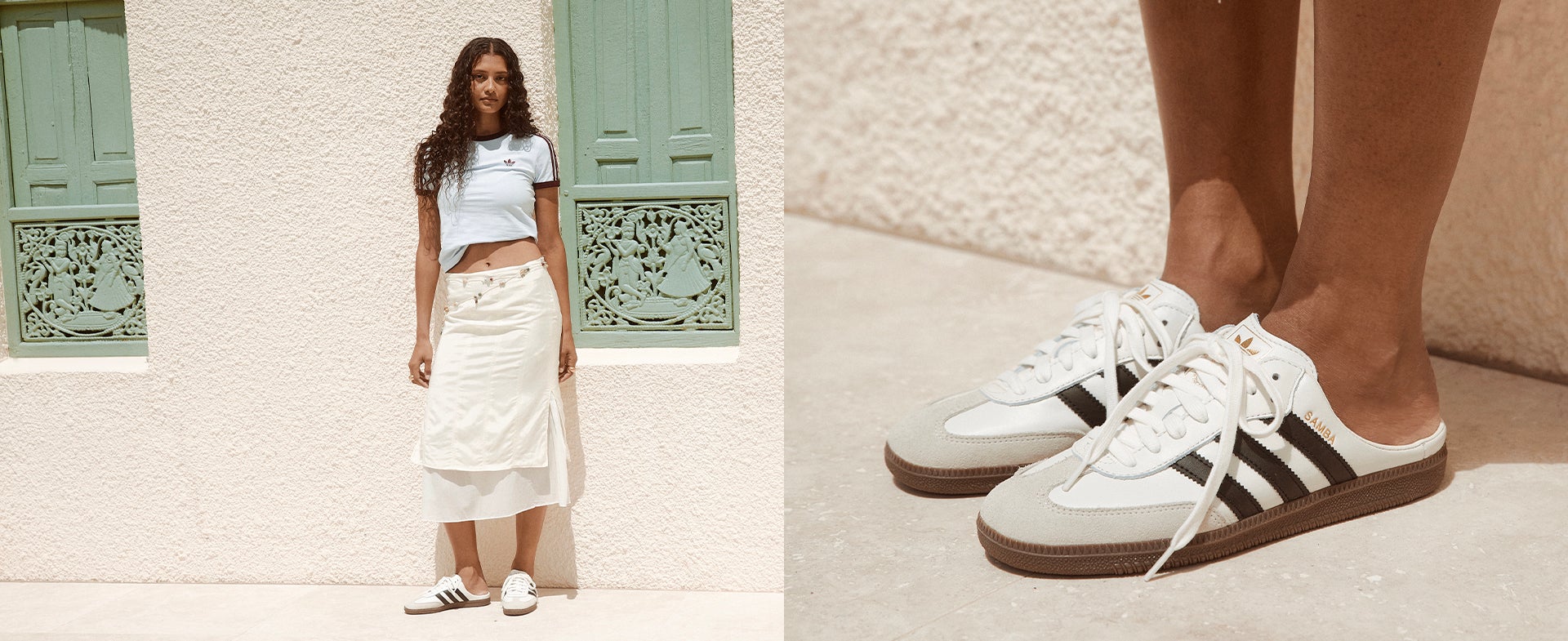 SAMBA OG MULES. Slip into a fresh take on the adidas classic this summer. SHOP THE STYLE