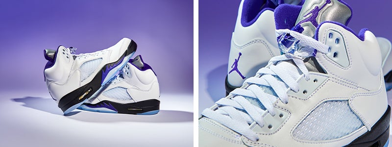 Accentuate any fit with this clean new Jordan drop. Jordan Retro 5 ‘Dark Concord’