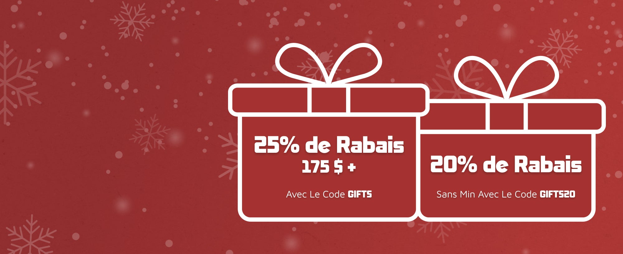 20% de Rabais Sans Minimum Avec Le Code GIFTS20