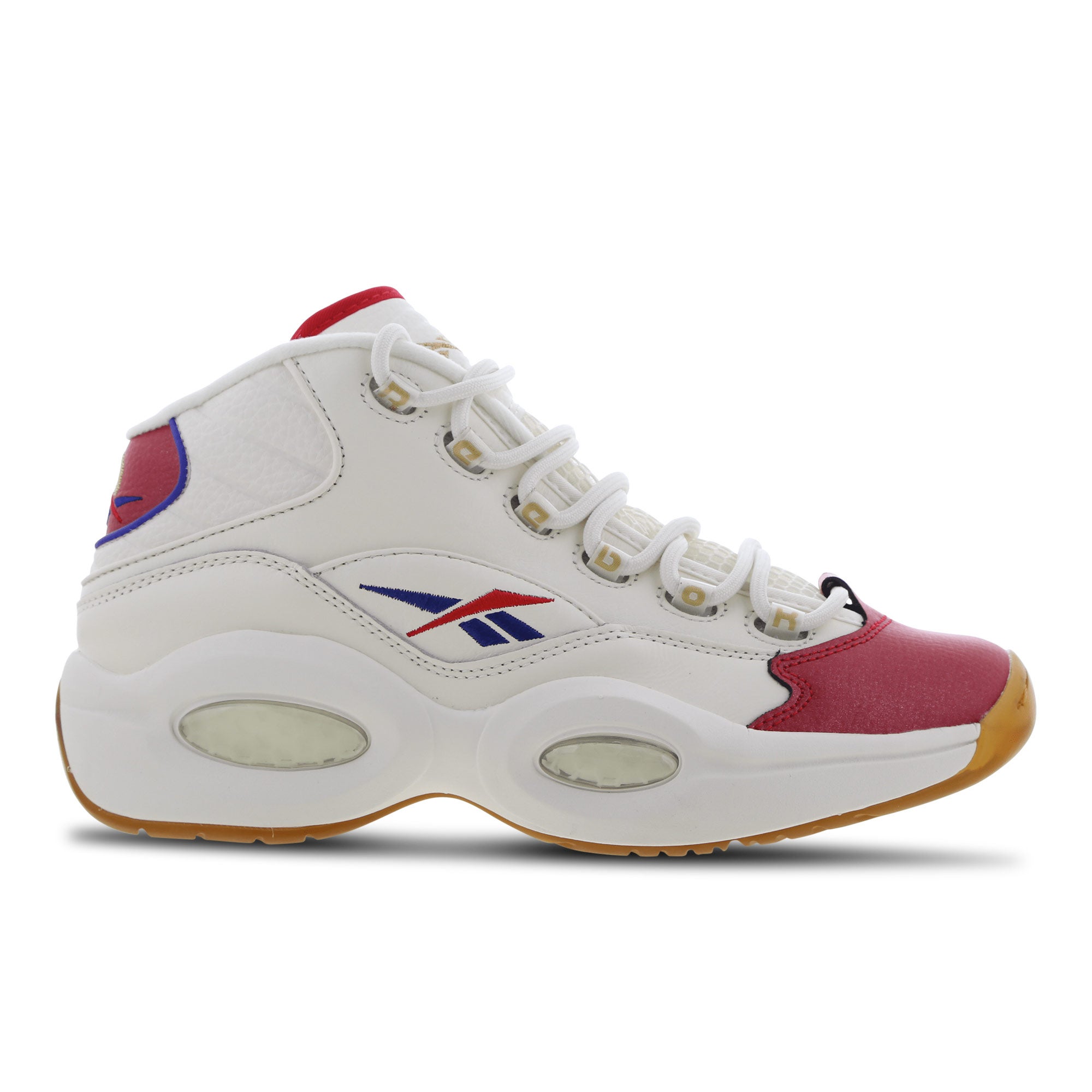 Reebok Question Mid Red Toe Shoes